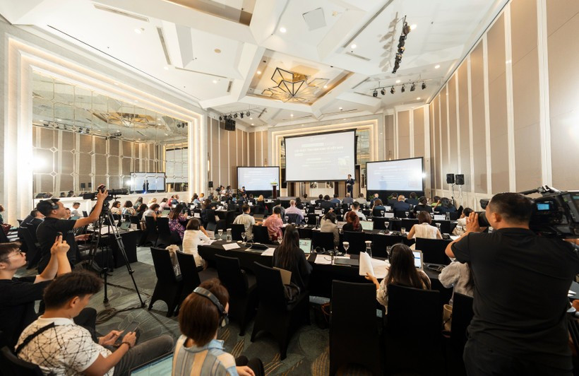 发布会现场。图自越通社