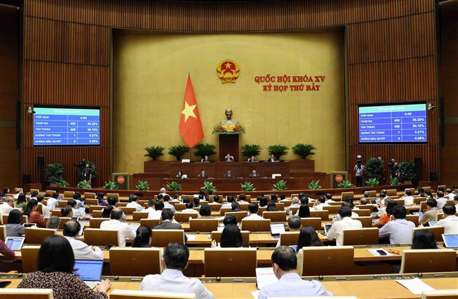 第十五届国会第七届会议场景。图自越通社