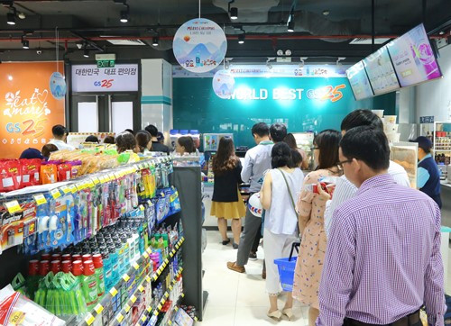 在越南的GS25便利店已经提升至300家。图自越通社