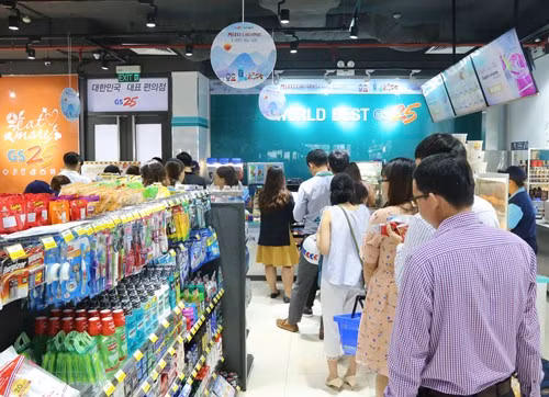在越南的GS25便利店已经提升至300家。图自越通社