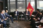 越南政府常务副总理阮和平会见恒星发展基金会主席何塞·费尔南德斯·达蓬特（José Fernández da Ponte）。图自越通社