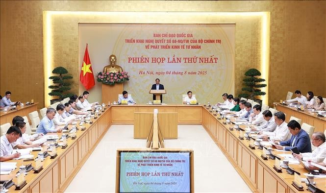 范明政主持召开国家民营经济发展指导委员会首次会议。图自越通社