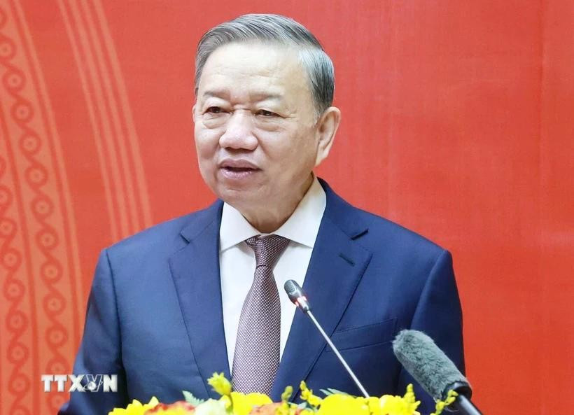 越共中央总书记苏林。图自越通社