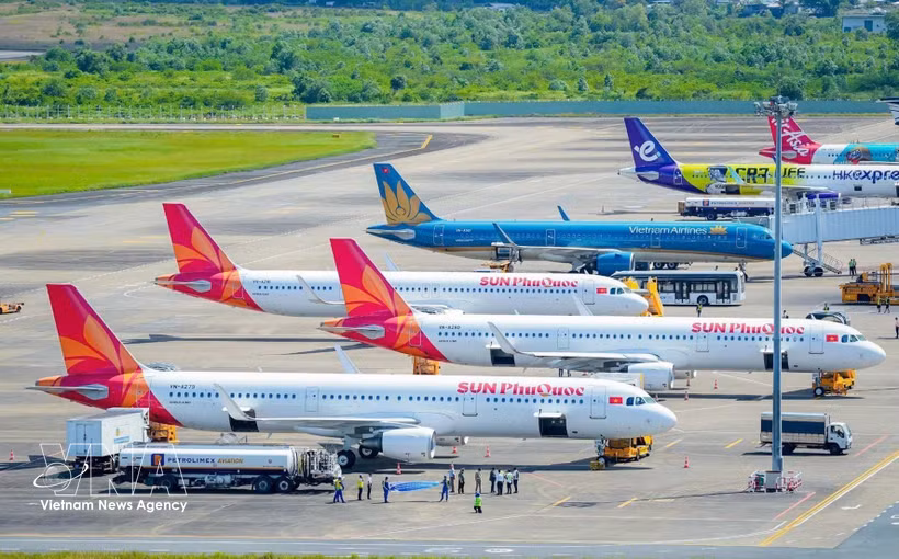富国国际机场。图自越通社
