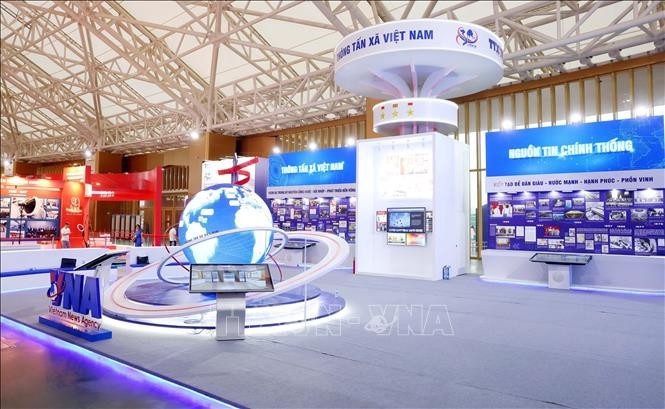 越通社在国家成就展的展位。图自越通社