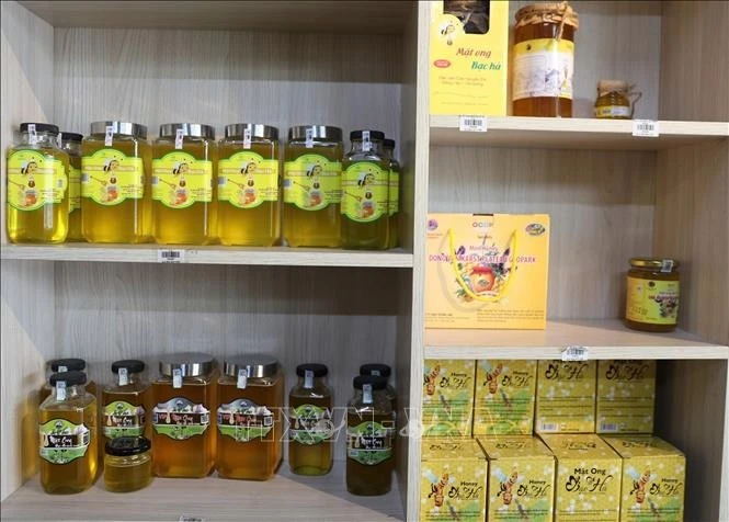薄荷蜂蜜是河江省同文岩石高原的“一乡一品”产品。图自越通社