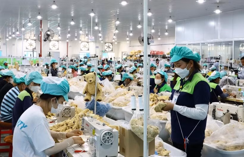 庆和省游隆工业园区一公司生产厂。图自越通社