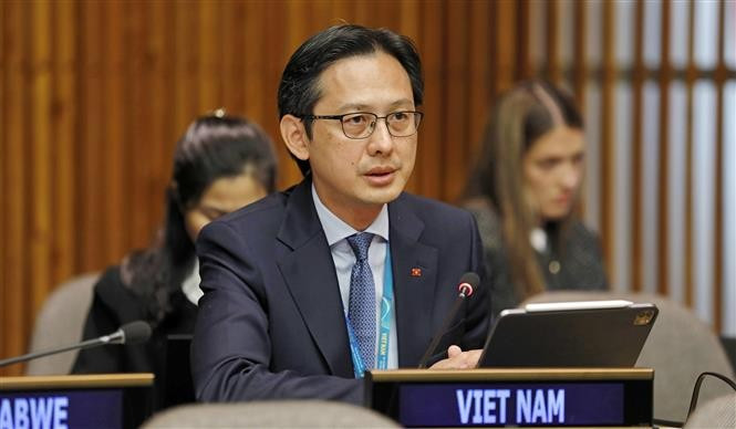 越南常驻联合国代表团团长杜雄越大使。图自越通社