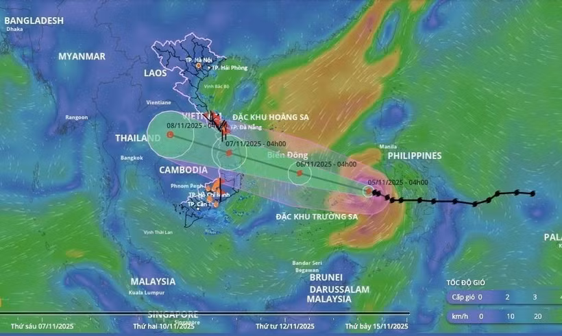 受“海鸥”台风影响：顺化至得乐沿海地区需防范海水上升。图自越通社
