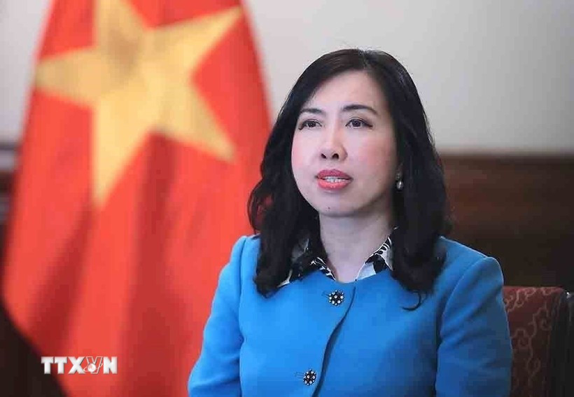越南外交部副部长黎氏秋姮。图自越通社
