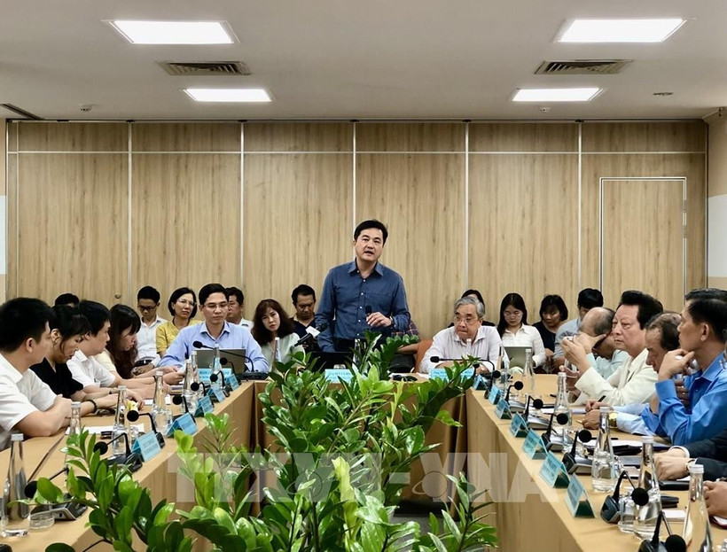 胡志明市工贸局局长裴谢黄宇发表讲话。图自越通社