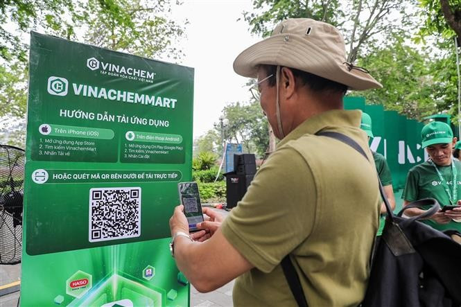 VinachemMart电子商务平台二维码。图自越通社