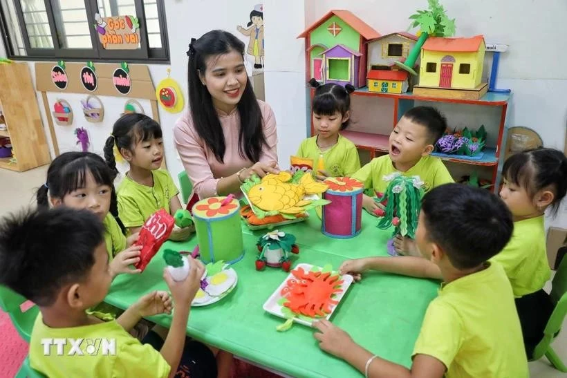 越南一所幼儿园。图自越通社