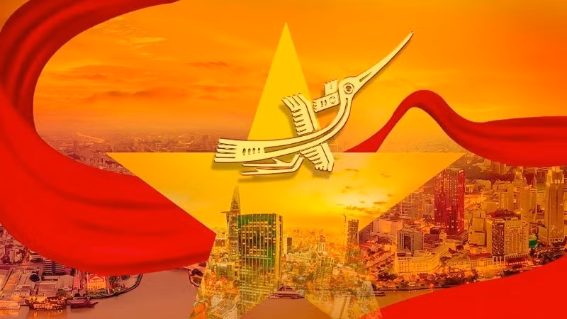 奋发图强新纪元目标是实现民富、国强、建设社会主义社会，并与五大洲强国并驾齐驱。图自nhandan.vn