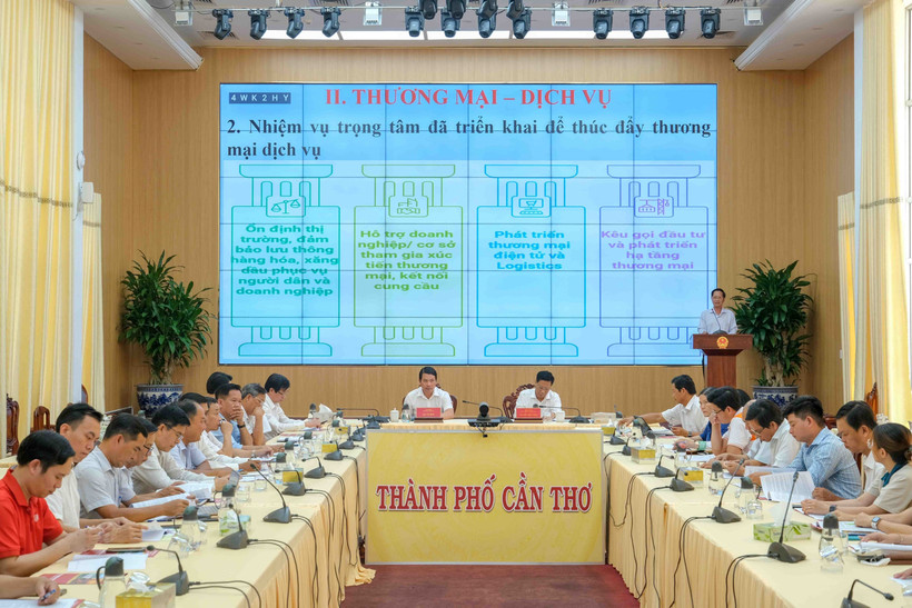 会议场景。图自越通社