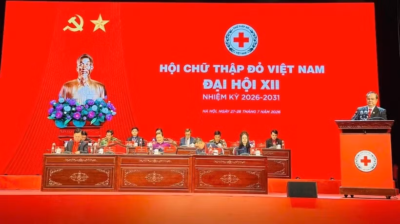 大会主席团。图自Vietnam+