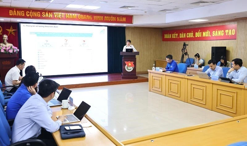 会议场景。图自越通社