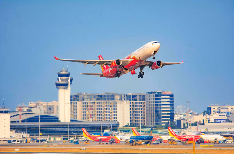 2025年第三季度越捷航空实现强劲增长。图自越通社