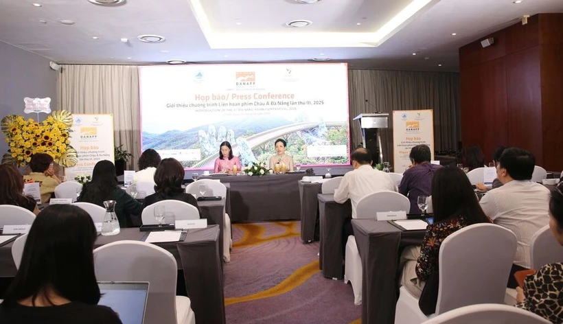 第三届岘港亚洲电影节新闻发布会。图自越通社