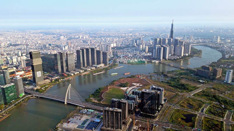 胡志明市一角。图自越通社