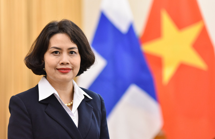 越南驻芬兰大使范氏清平。图自越通社