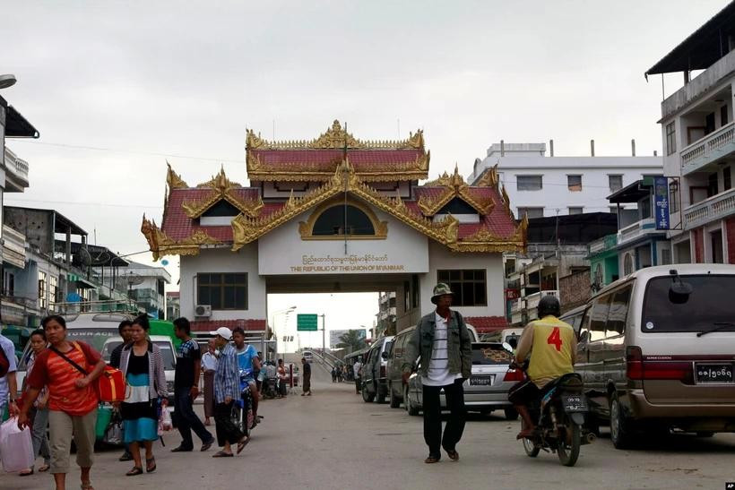 缅甸东南部克伦邦妙瓦底。图自越通社