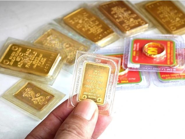 11月26日上午越南国内金条卖出价挂牌在1.503亿越盾。图自互联网