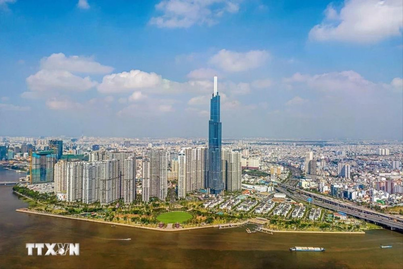胡志明市努力发展成为国际金融中心。图自越通社
