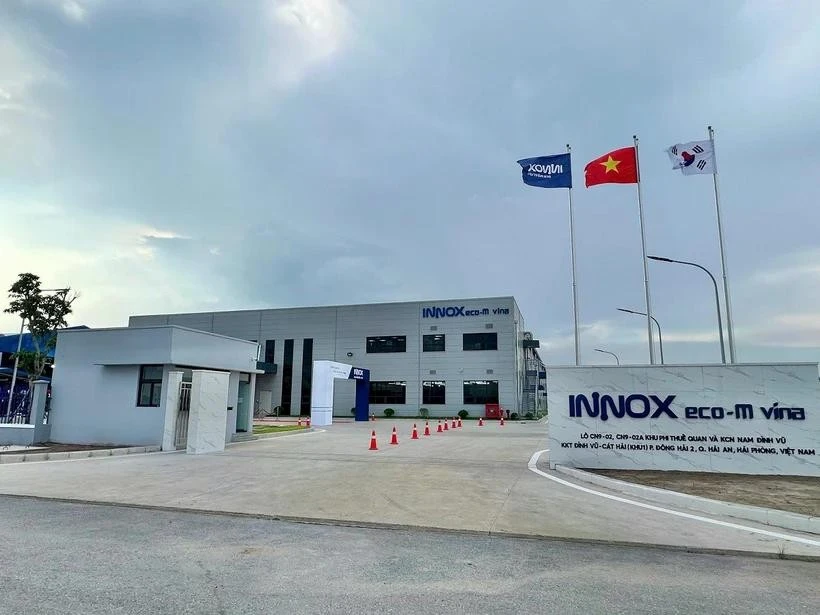 海防市基础化学品生产工厂。图自越通社