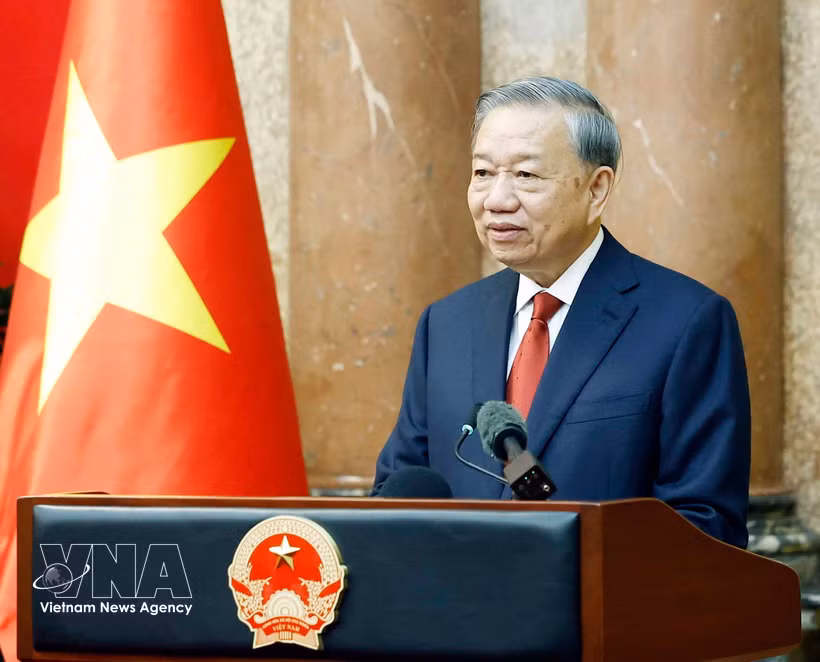 越共中央总书记、国家主席苏林。图自越通社