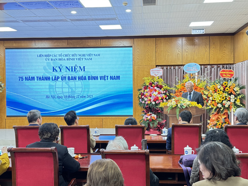 越南和平委员会成立75周年（1950~2025年）纪念典礼。图自越通社