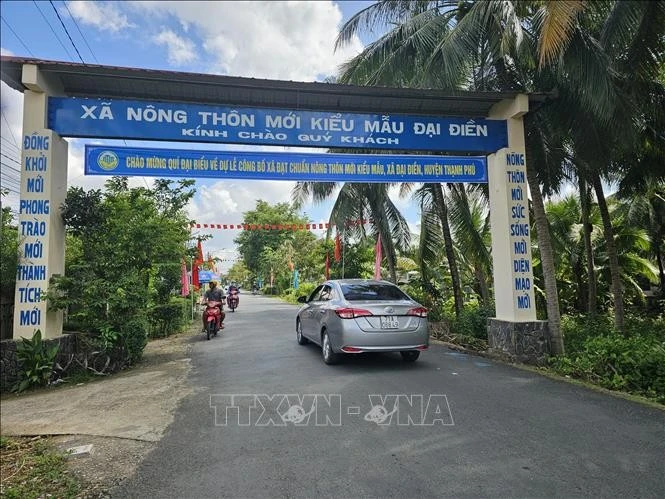 达到新农村建设标准的乡份在行政单位调整完成后将达约64%至65%。图自越通社