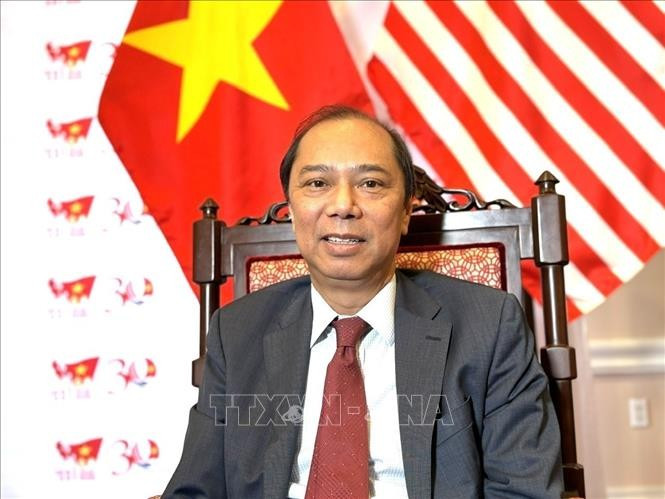越南驻美国大使阮国勇。图自越通社