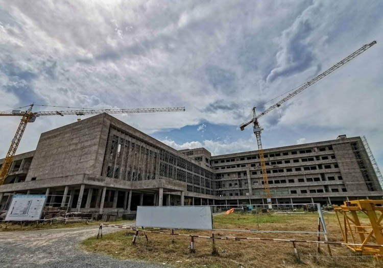 使用匈牙利政府提供的官方发展援助建设的芹苴市肿瘤医院项目,规划床位规模为500张。图自 越通社