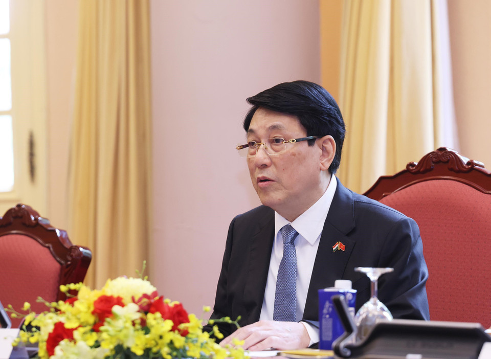 越南国家主席梁强主持仪式 欢迎匈牙利总统舒尤克·道玛什访越 | Vietnam+ (VietnamPlus)