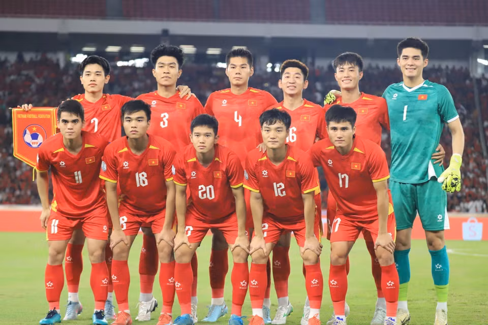 越南U23足球队首发阵容。图自 越通社