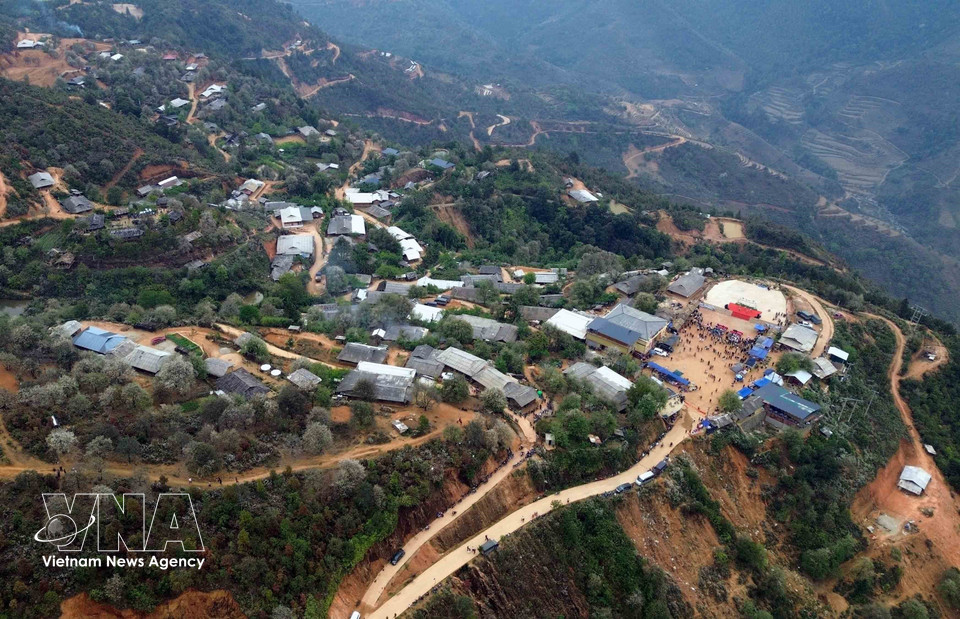 山罗省玉战乡南涅村是2026年山楂花节举办地。图自 越通社