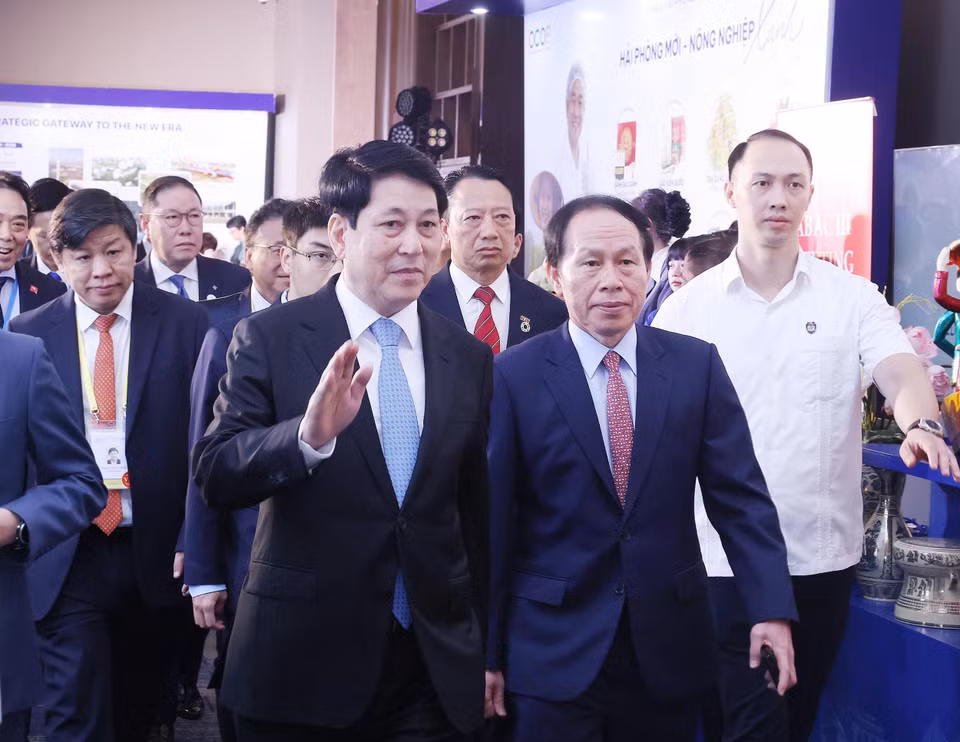 国家主席梁强出席亚太经合组织工商咨询理事会（ABAC）第三次会议开幕式。图自 越通社