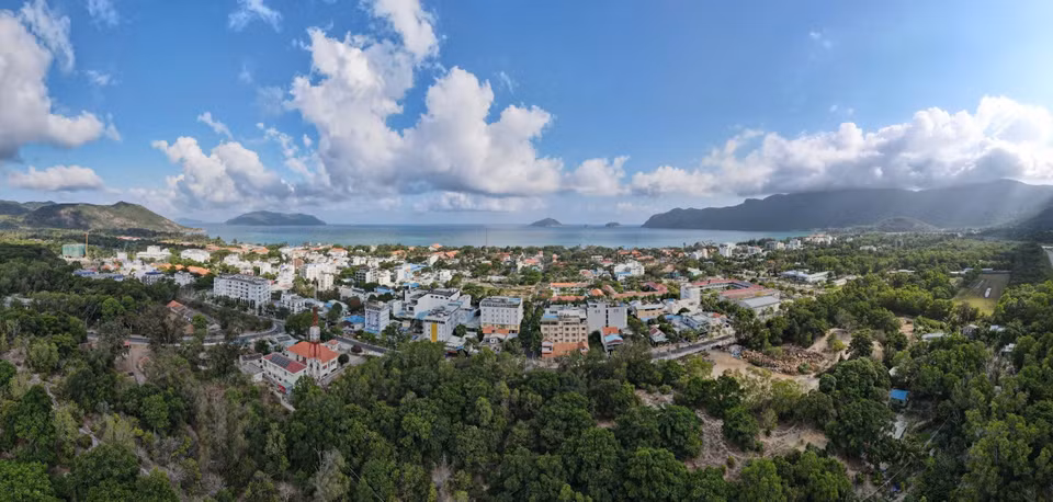 昆山大岛的全景。图自 越通社