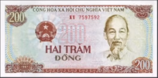 1989 年发行的纸币。图自：越南国家银行