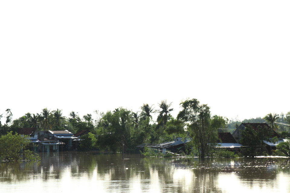 第13号台风袭击，得乐省多地受损。图自 越通社