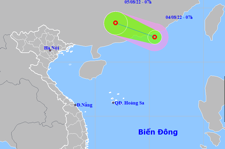 东海北部海域低压区加强为热带低气压 ảnh 1 东海北部海域低压区加强为热带低气压 ảnh 1