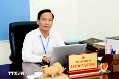 山罗省怀木(Huổi Một)乡人民委员会主席梁文咏。图自越通社