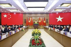 越南国会主席陈青敏同赵乐际委员长举行会谈