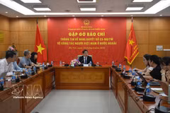 发布会现场。图自越通社
