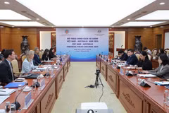 对话现场。图自越通社