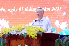 越共中央政治局委员、政府常务副总理、2025年特赦咨询委员会主席阮和平。图自越通社