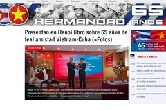 古巴拉美通讯社（Prensa Latina）于11月18日正式推出《古巴—越南：65年兄弟情谊》专题专栏。图自屏幕截图