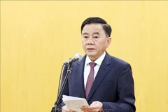 越共中央政治局委员、书记处常务书记陈锦秀。图自越通社