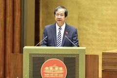 教育部长阮金山。图自越通社